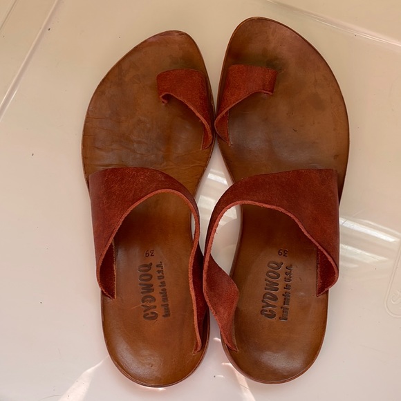 CYDWOQ Shoes - Sundance CYDWOQ Hillary Sandals Hand Made in USA Size 39 US 9